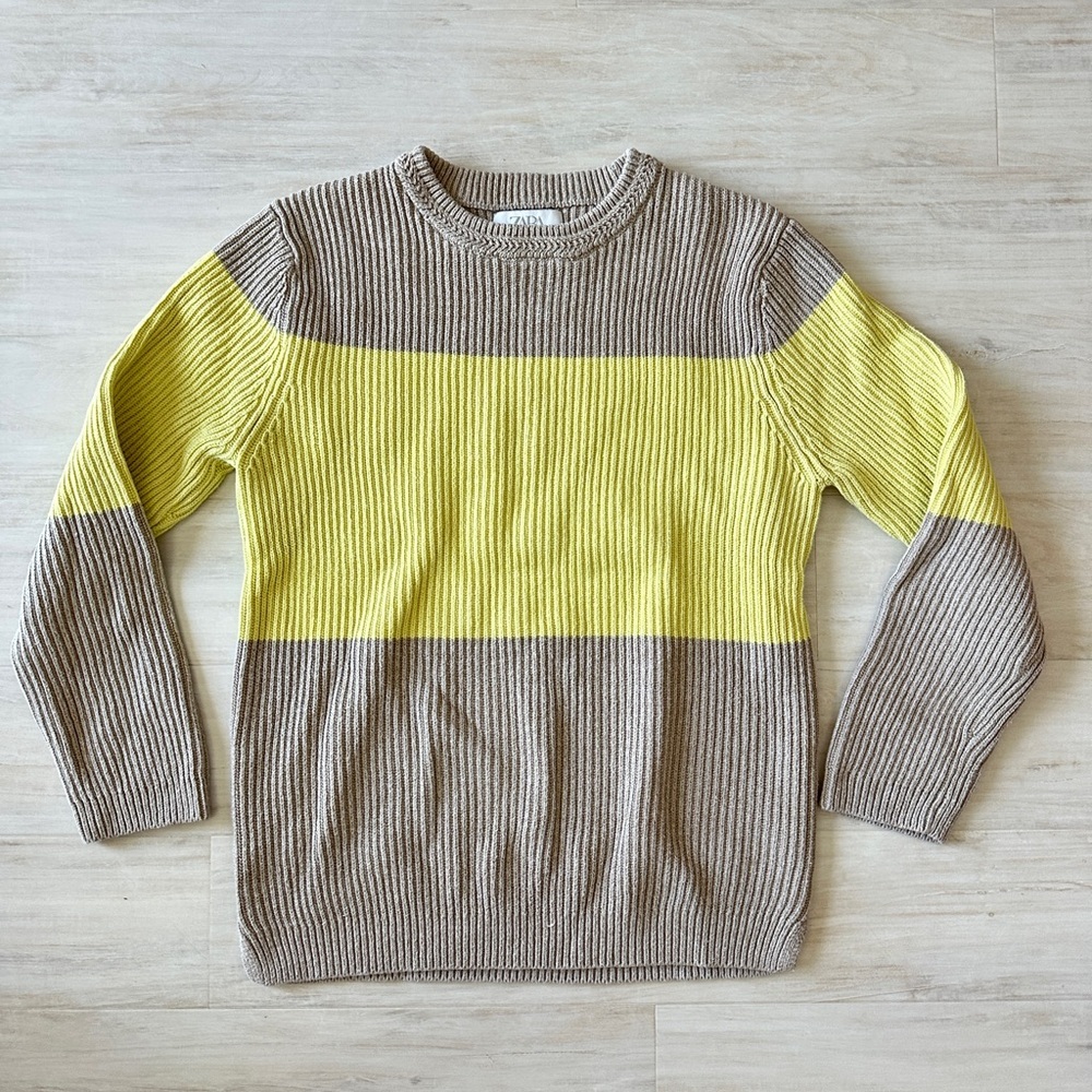 Zara Kid’s Tan and Yellow Sweater